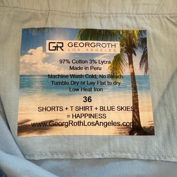 Georg Roth Chino Shorts in Aqua - Picture 6 of 6